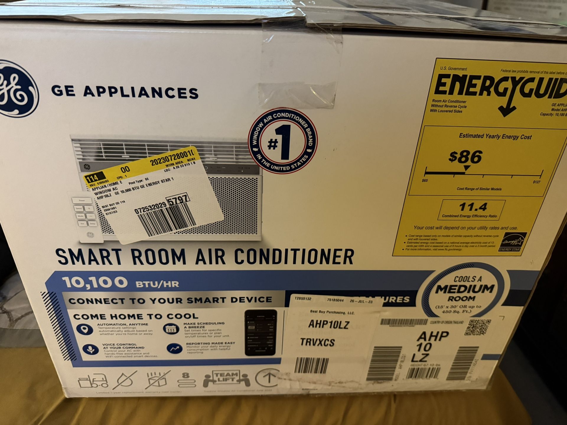 GE Smart Window Air Conditioner 10,000 BTU