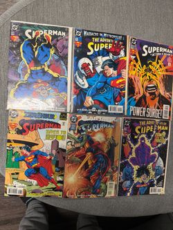 DC Comics Superman Comic Book Lot of 6