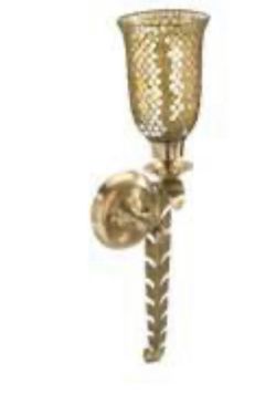 Bamboo Company, sapphire, mosaic, sconces, gold