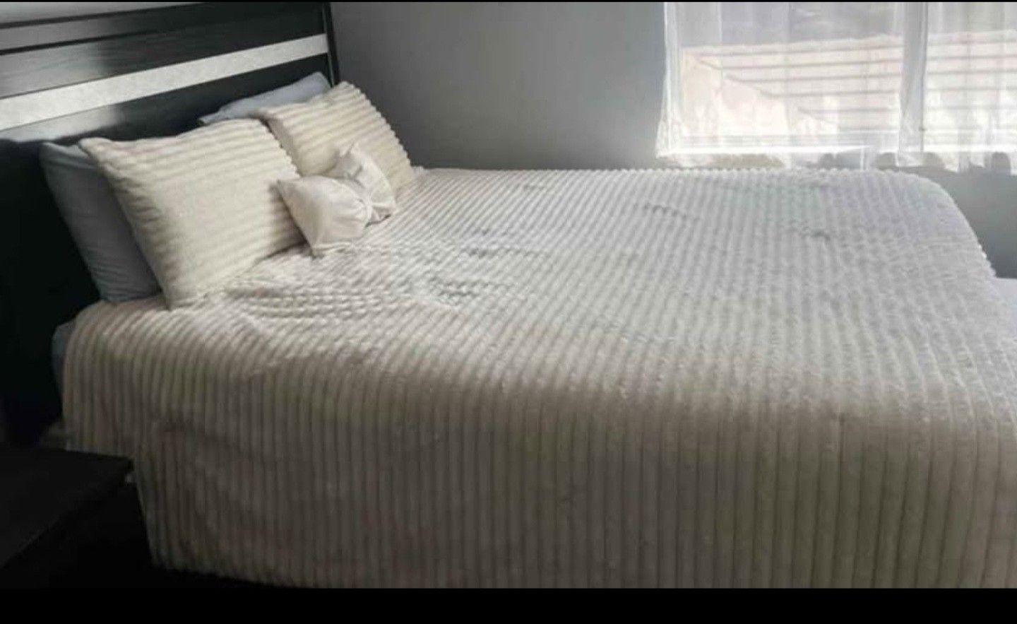 Queen Bed Frame + Matching Dresser