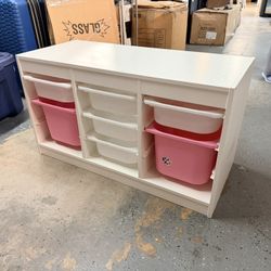 IKEA Trofast Storage Combination With Boxes. Kids Toy Organizer