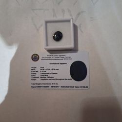 oval sapphire  9.10 cts