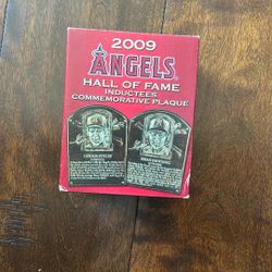 Anaheim Angels Hall Of Fame plaque cards