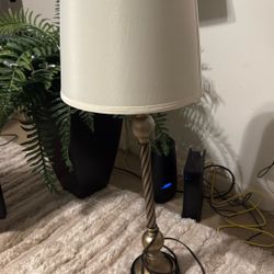 2 Lamps With White Shades
