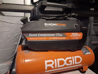 Ridgid quiet air compressor 200 PSI