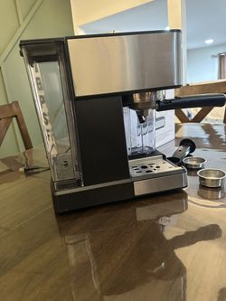 Chefman Barista Pro 6-in-1 Espresso Machine with Milk Frother, 15-BAR Pump,  1.8L Water Reservoir, Stainless Steel 