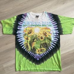 COLLECTOR RARE VINTAGE 1998 GRATEFUL DEAD TERRAPIN STATION LIQUID BLUE SZ L TIE DYE SHIRT