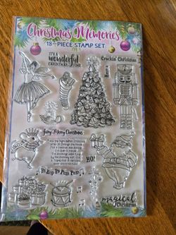 Christmas Memories 18-Piece Clear Stamp Set