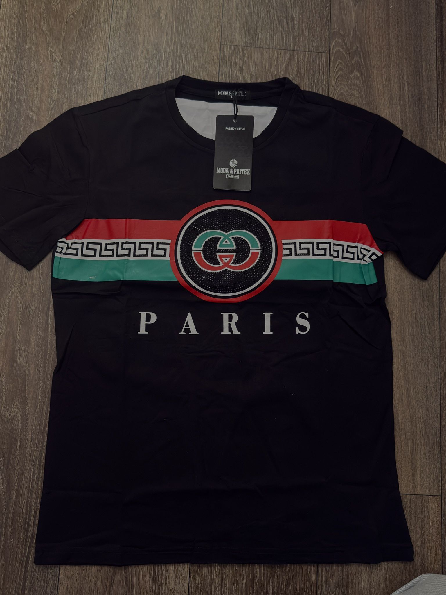 Men’s Black Gucci Paris Shirt