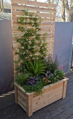 Cedar Picket Planter