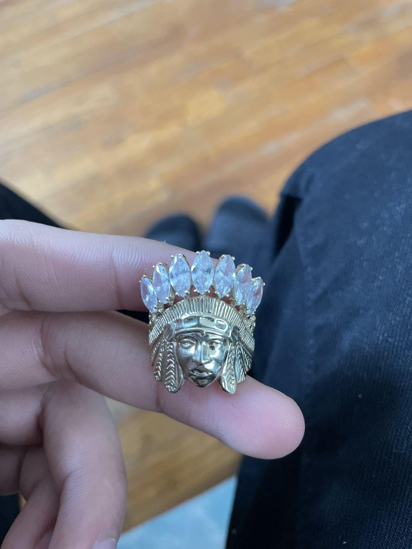 10k Solid Gold Indian Ring