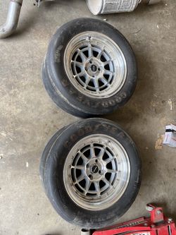 15 Inch Vms Rims With Slicks 4x100