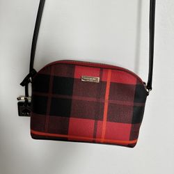 plaid kate spade cross body bag