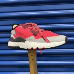 Adidas Nite Jogger Pink Maroon GGS Shoes 4.5  • New 