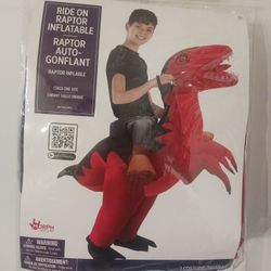 Inflatable Ride On Raptor Costume