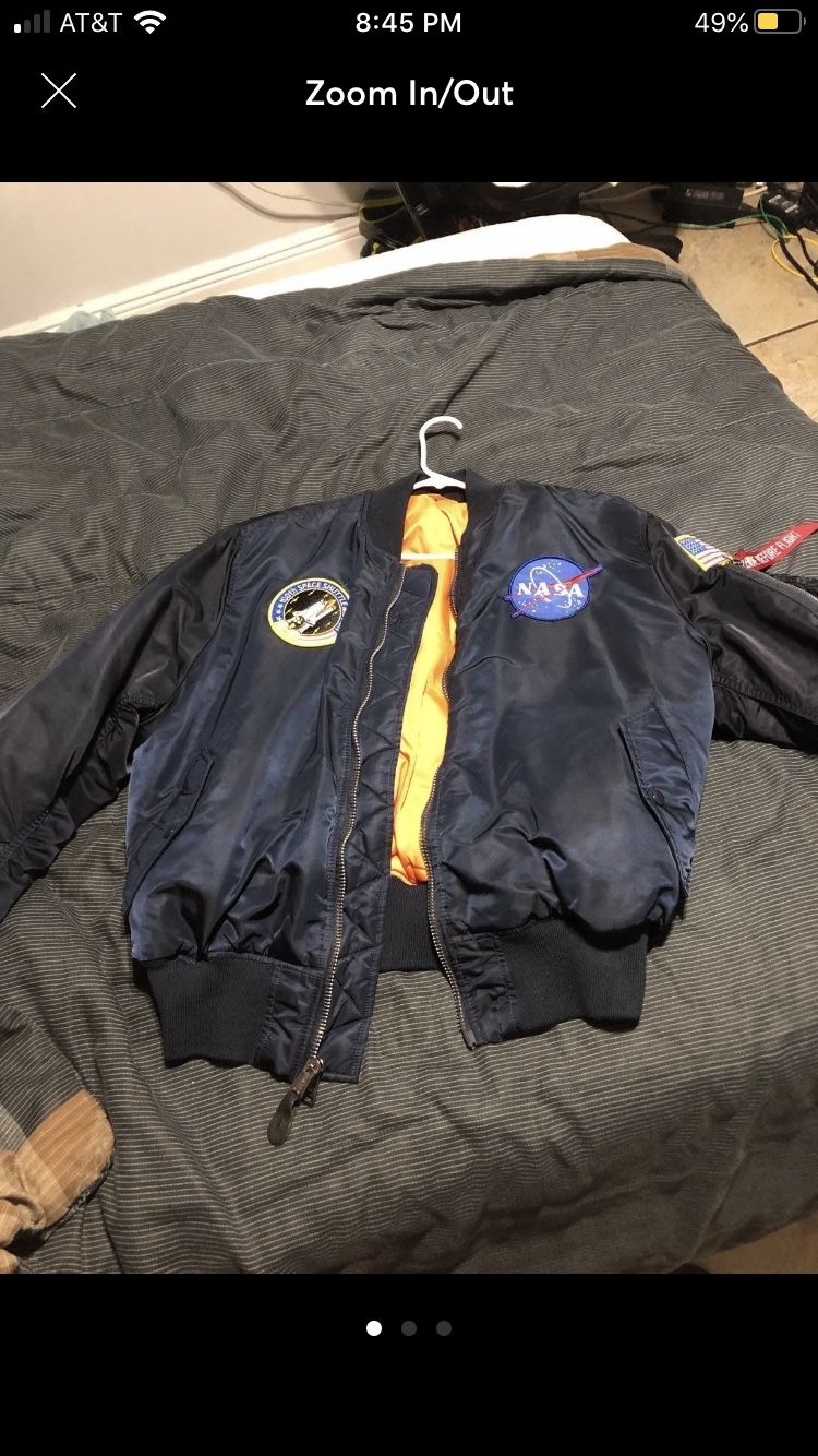 NASA Navy Bomber Jacket