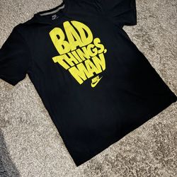 Nike “Bad Things, Man” T-Shirt Black Large – Sportswear