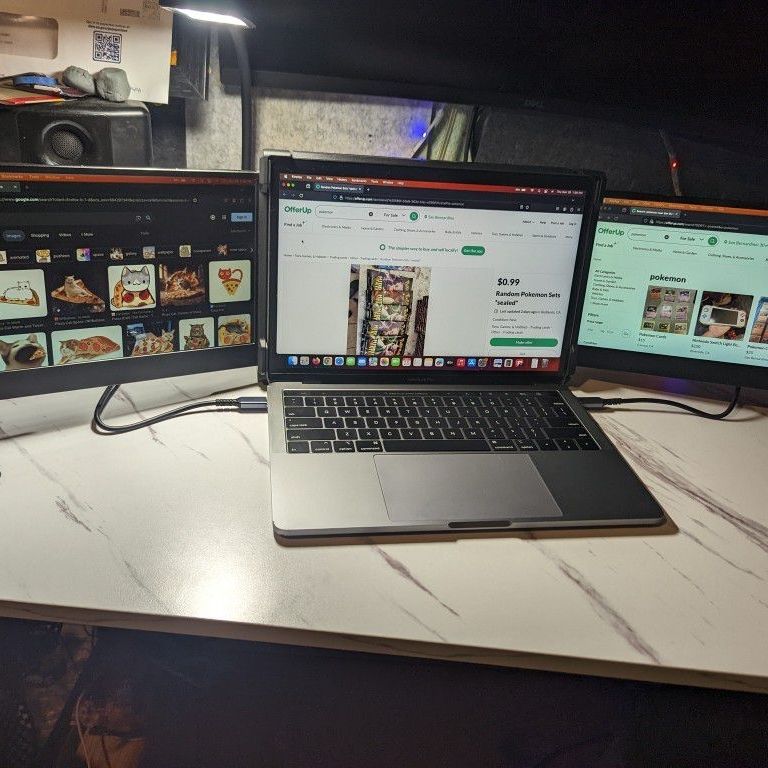 Laptop Triple Monitor 
