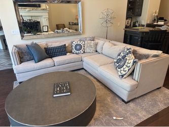Mitchell Gold & Bob Williams Luxury Keaton Sectional Left Arm w/ Nailbead