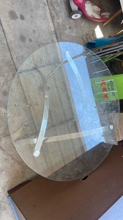 Out side glass coffee table