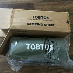 TOBTOS High Back Camping Chair, Lightweight Camping Chair with Headrest, Stable Portable Folding Chair for Outdoor Camp, Hiking, Backpacking(Green)
