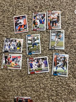Mint condition NFL Topps Football Cards Lot of 9