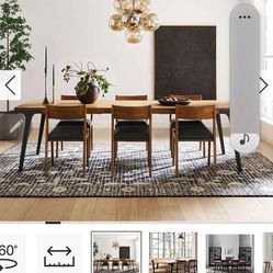 Crate and barrel dining table