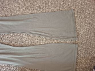 Forest green flare pants