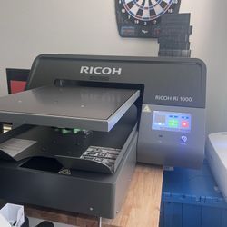 Used Ricoh RI1000DTG Printer & Accessories 