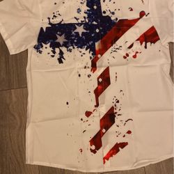 Camisa. Nueva Con Bandera De Estados Unidos