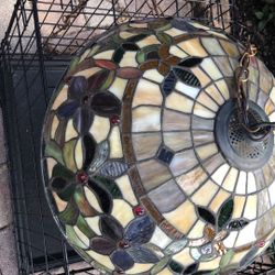 Tiffany Style Lamp. Not Glass