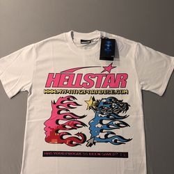 Hellstar Pixel White T-shirt  Size S