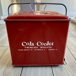 Vintage Metal Cola Cooler, 1950’s
