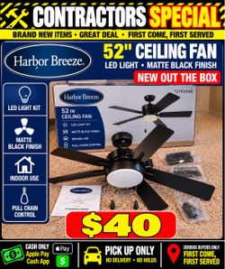 🔥 BRAND NEW 52” HARBOR BREEZE CEILING FAN — ONLY $40!