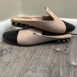 Marc Fisher Two Toned Slip On With Studded Heel