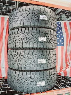 ✅ 4 NICE USED TIRES LT285/70R17 FALKEN WILDPEAK ATW3 ALL TERRAIN 285 70 17