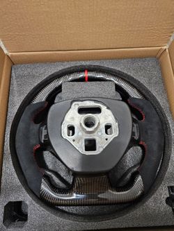 BRAND NEW 2016-2024 CHEVROLET CAMARO Real Carbon Fiber Steering Wheel