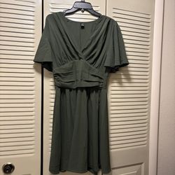 Olive Green Dress 