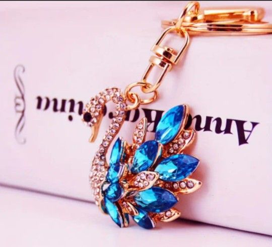 Blue Swan Bag Charm/Keychain