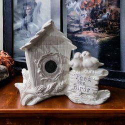 Mt St Helens Ash Infused Ceramic Birdhouse Statue