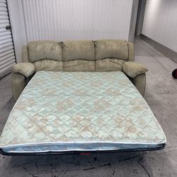 Comfy. Nice Suede, Gray Recliner Sofa Couch