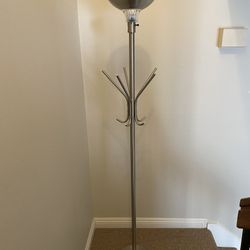 Floor Lamp with Coat Rack