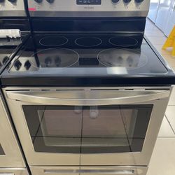 FRIGIDAIRE GLASS TOP STOVE STAINLESS STEEL 
