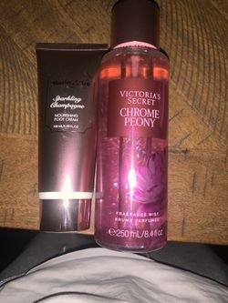 🌺 Victoria’s Secret Chrome Peony + Foot Cream Combo