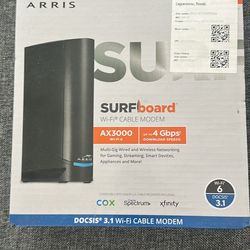 ARIS SURFboard G34 DOCSIS 3.1 Cable Modem + WiFi 6 Router - Like New!