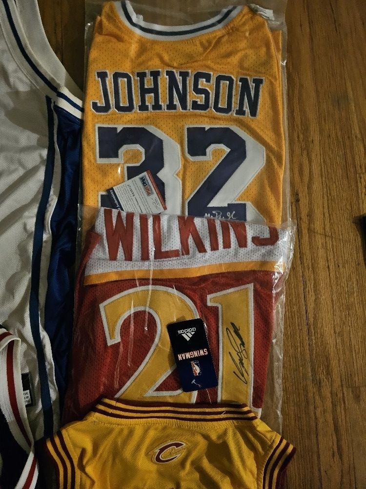Autographed NBA & NFL JERSEYS