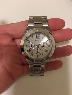 Unisex silver Guess watch