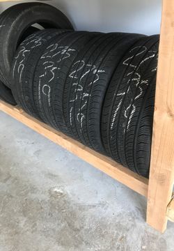 Llantas usadas y nuevas