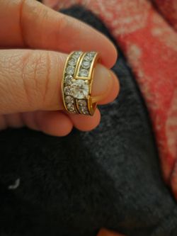 3k diamond 14k gold