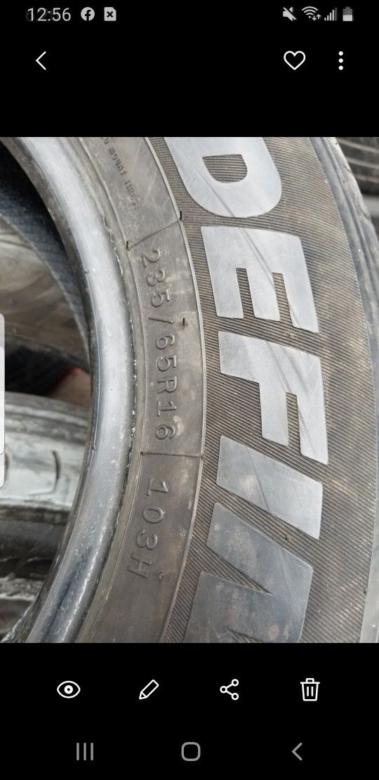 Vendo 4 Llantas Usadas 235 65 16